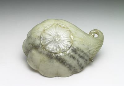 图片[3]-Jade half-gourd cup, Mughal Empire-China Archive